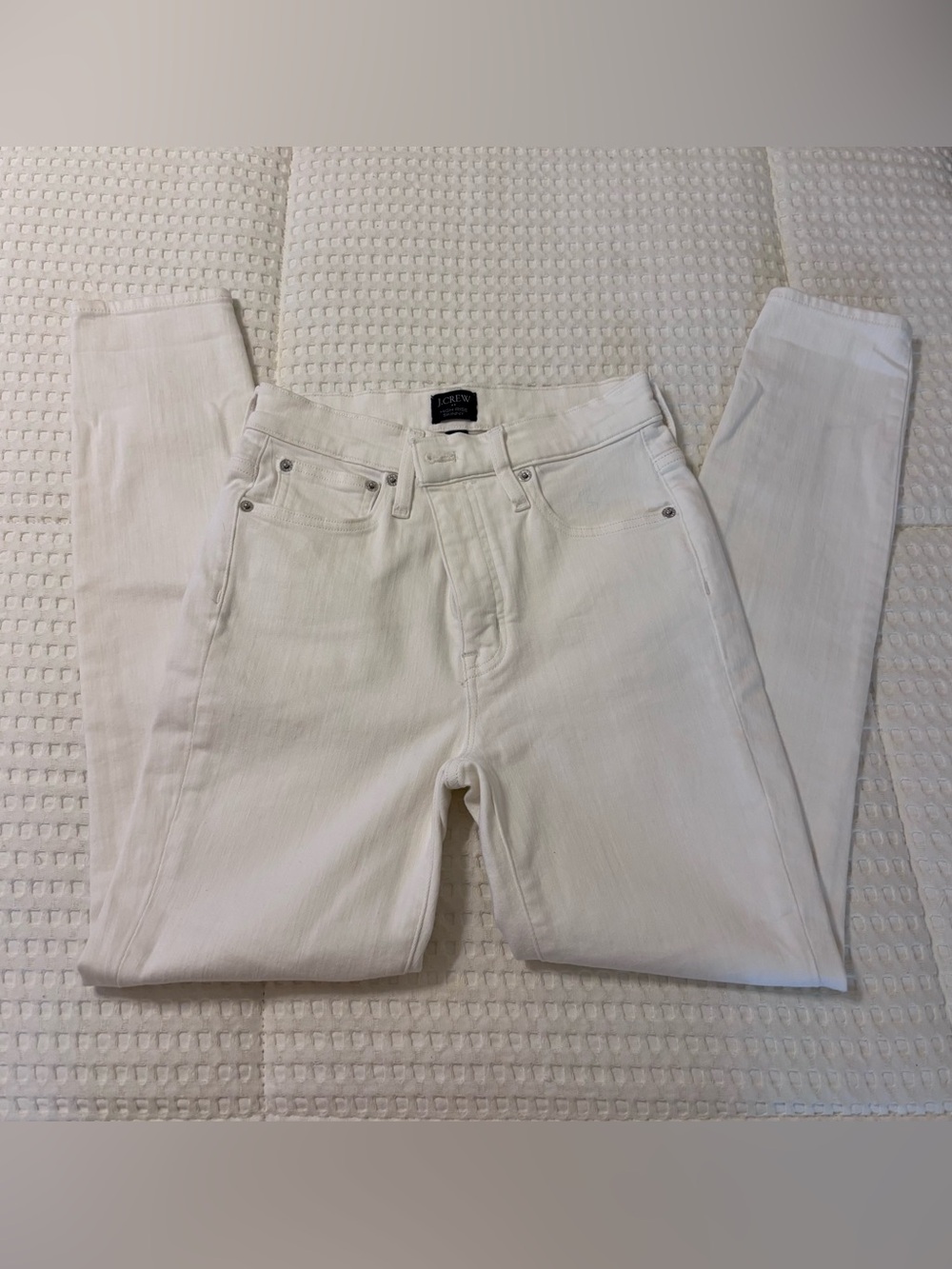 J. Crew Factory White High Rise Skinny Jeans, Size 25